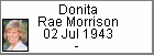 Donita Rae Morrison
